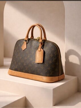 Authentic LOUIS VUITTON Alma Monogram Handbag